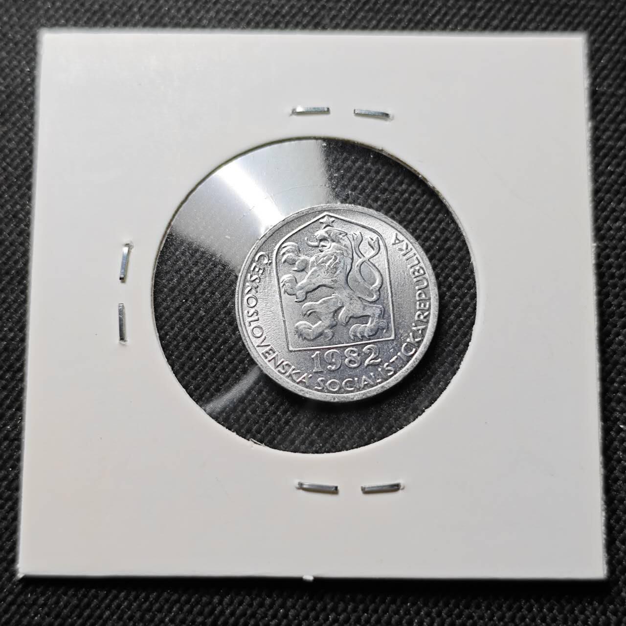 KK钱币收藏小铺  第414期 2月预留时间 周末发货  1982捷克斯洛伐克10赫勒