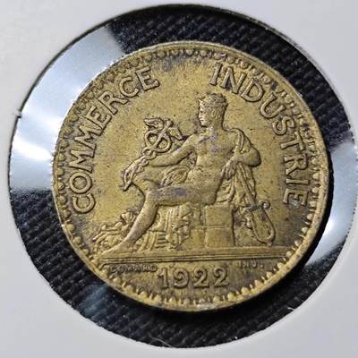 KK钱币收藏小铺  第415期 2月预留时间 周末发货  法国1法郎