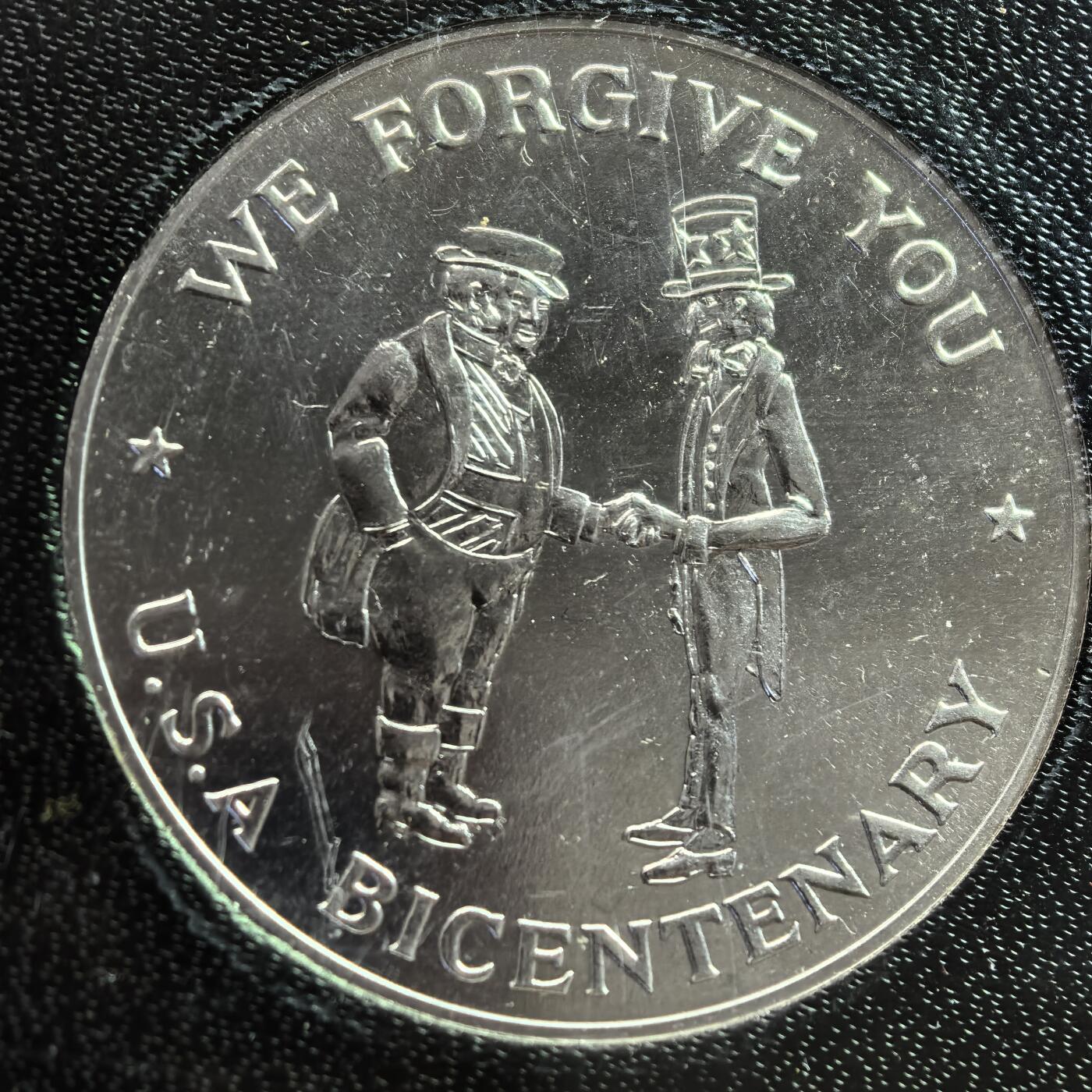 1976年美国建国200周年铝制纪念章套装（非流通货币，属于纪念章/代用币）