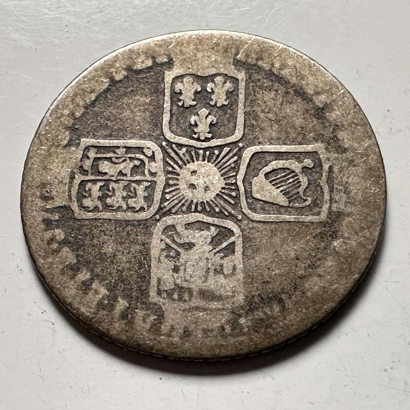 🌹外币初藏🌹🐯2026年第36场   每周二四六晚8️⃣点 接代拍 英国 1727-1760年 乔治二世 6便士 十字盾徽银币 92.5%银-2.83g