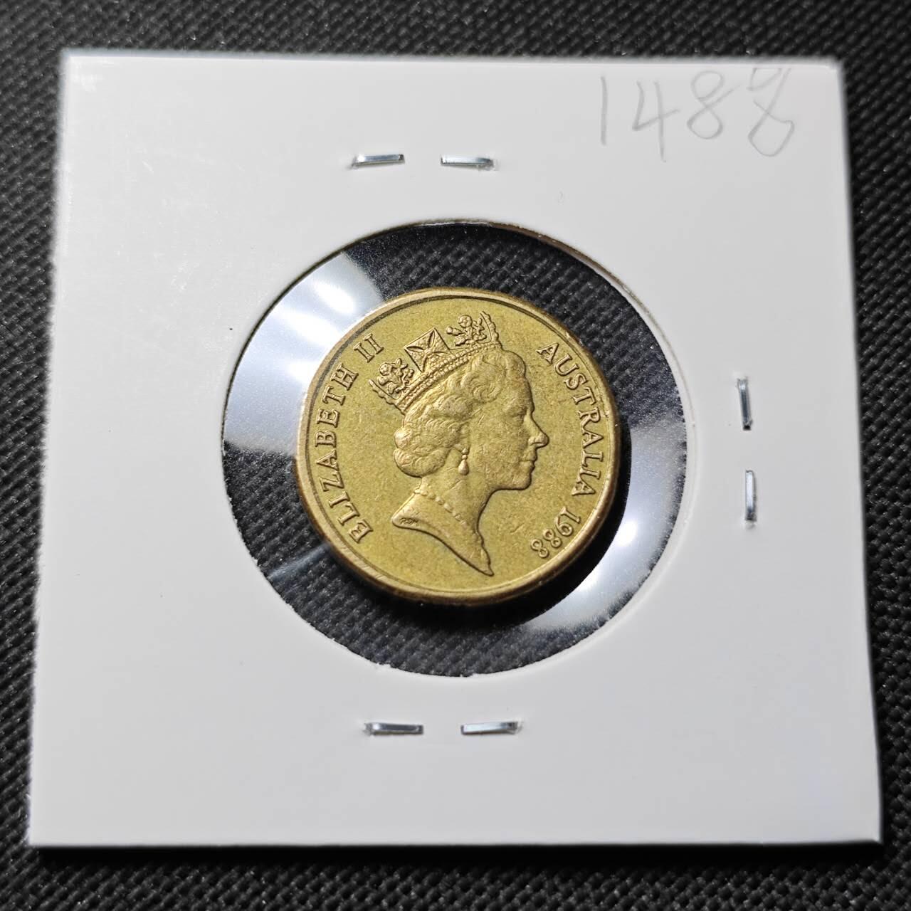 KK钱币收藏小铺  第414期 2月预留时间 周末发货 1988澳大利亚土著人2元 