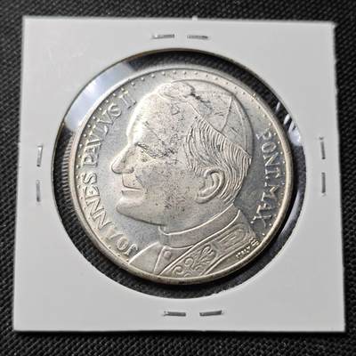 KK钱币收藏小铺  第415期 2月预留时间 周末发货 梵蒂冈教皇纪念章  镀银章