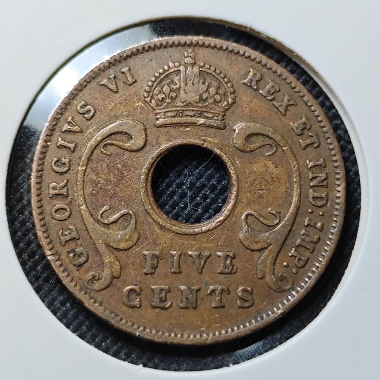 KK钱币收藏小铺  第414期 2月预留时间 周末发货 1942乌干达5分 