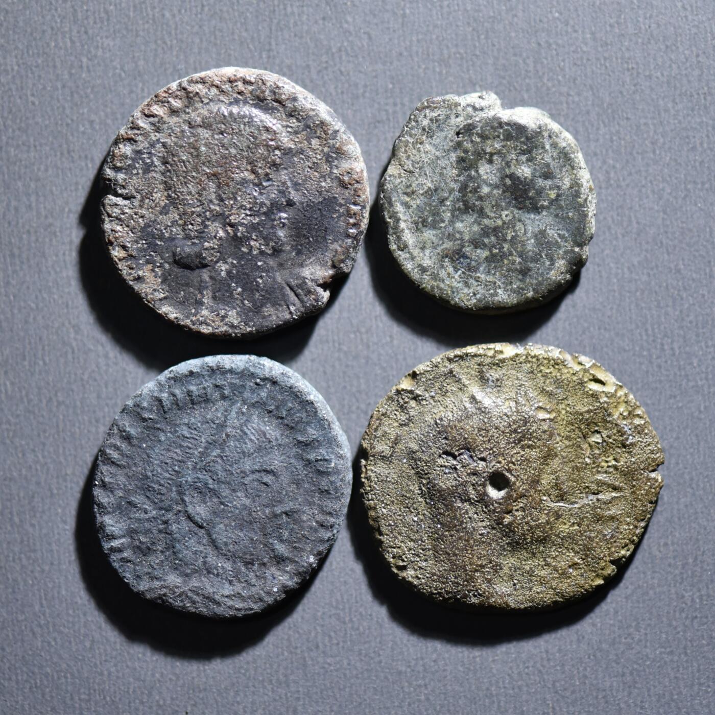 【良泉】4月16日【西方古代打制币】拍卖108件 【古罗马】铜币一组4枚（5）