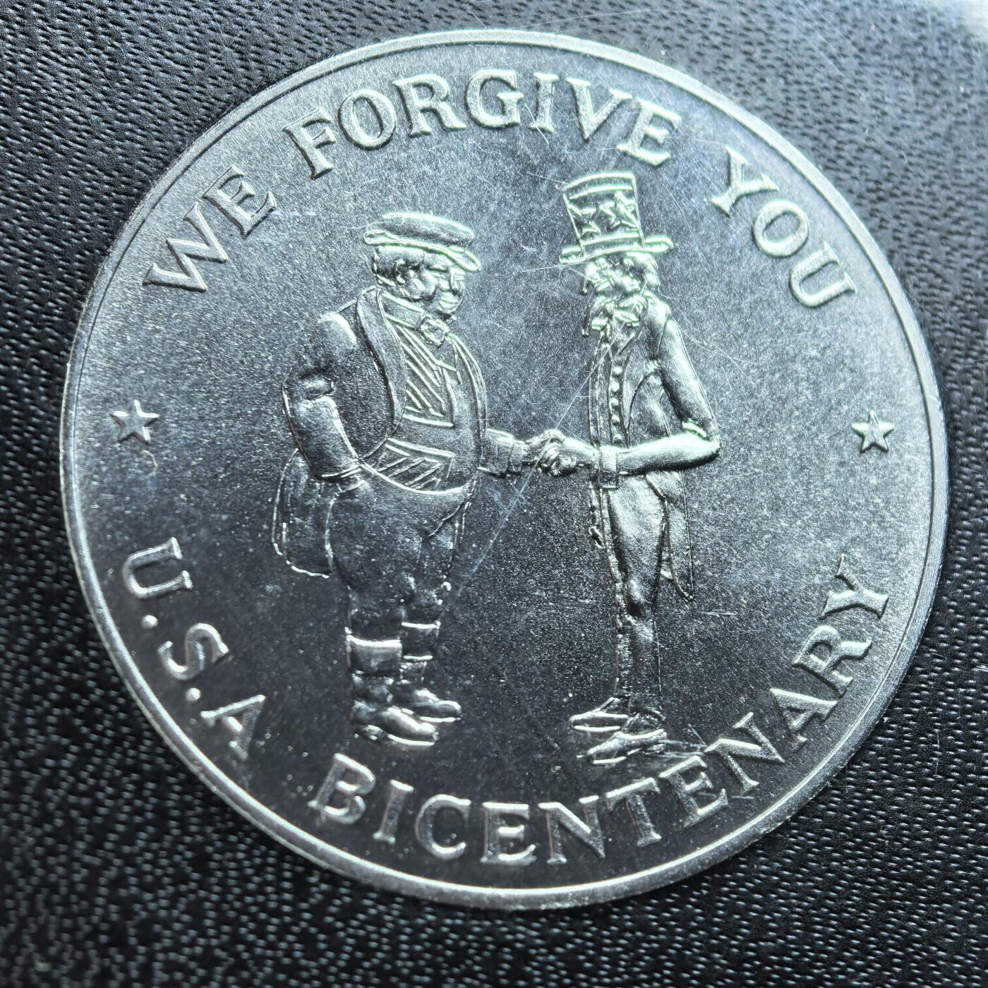 1976年美国建国200周年铝制纪念章套装（非流通货币，属于纪念章/代用币）