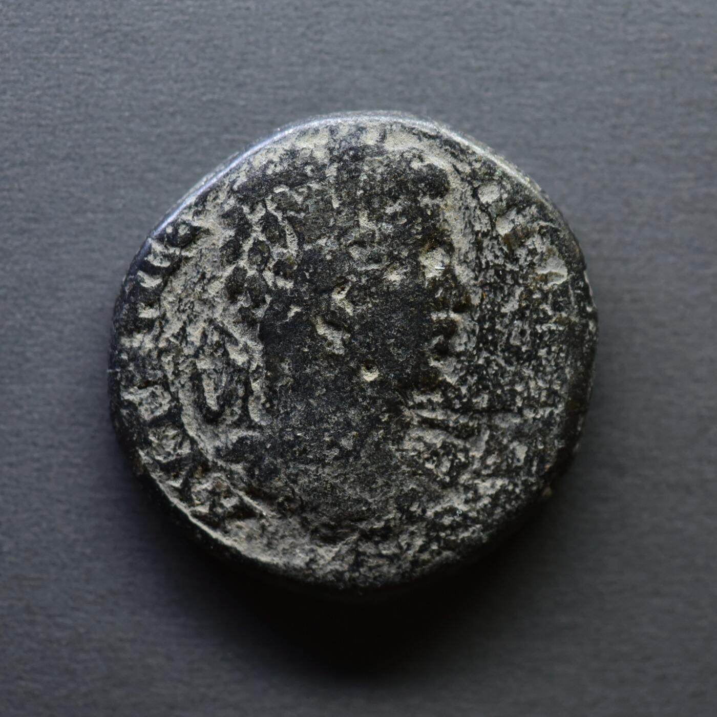 【良泉】4月16日【西方古代打制币】拍卖108件 【少见】公元209-212年【古罗马】卡拉卡拉杀掉，并除忆诅咒的弟弟【盖塔】，色雷斯行省，帕塔利亚城大铜币，10.51克