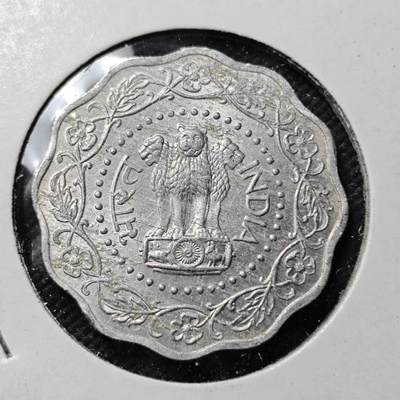 KK钱币收藏小铺  第415期 2月预留时间 周末发货 1972印度10派沙 