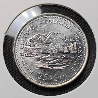 KK钱币收藏小铺  第415期 2月预留时间 周末发货 1992加拿大25分 纪念币