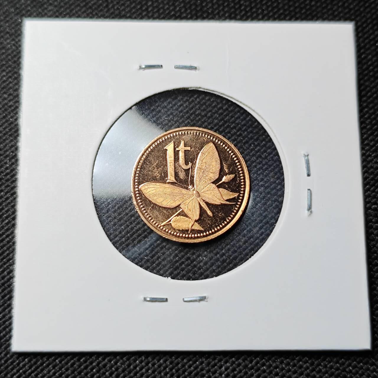 KK钱币收藏小铺  第414期 2月预留时间 周末发货 1976巴布亚新几内亚1基纳 