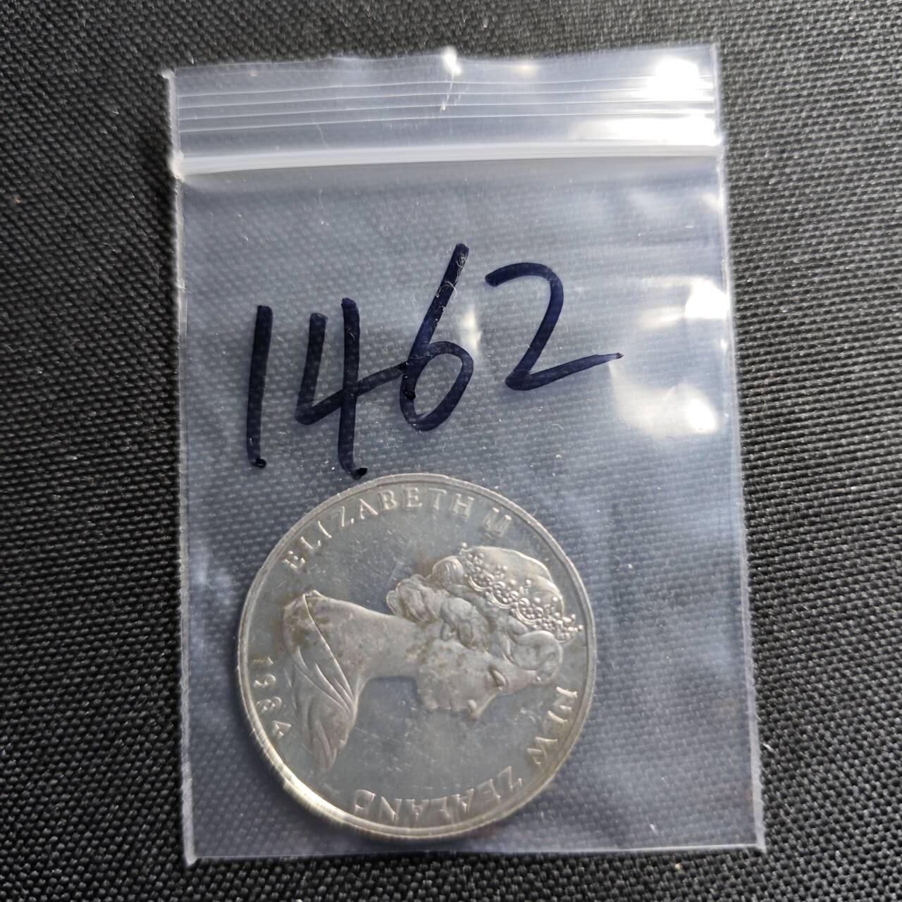 KK钱币收藏小铺  第414期 2月预留时间 周末发货 1984新西兰50分 精制币