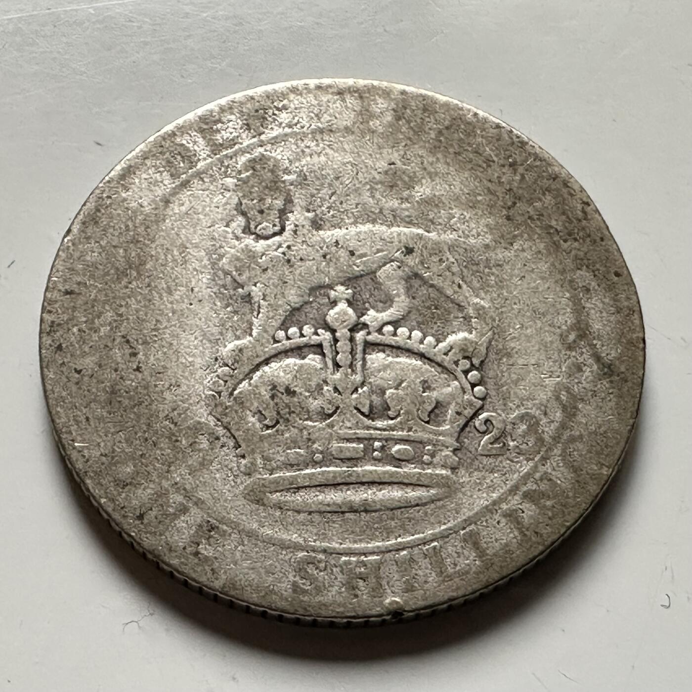 🌹外币初藏🌹🐯2026年第36场   每周二四六晚8️⃣点 接代拍 英国 1923年1先令银币 50%银-5.66g-23.5mm 