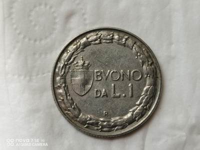 外国硬币 - 1922年意大利1里拉