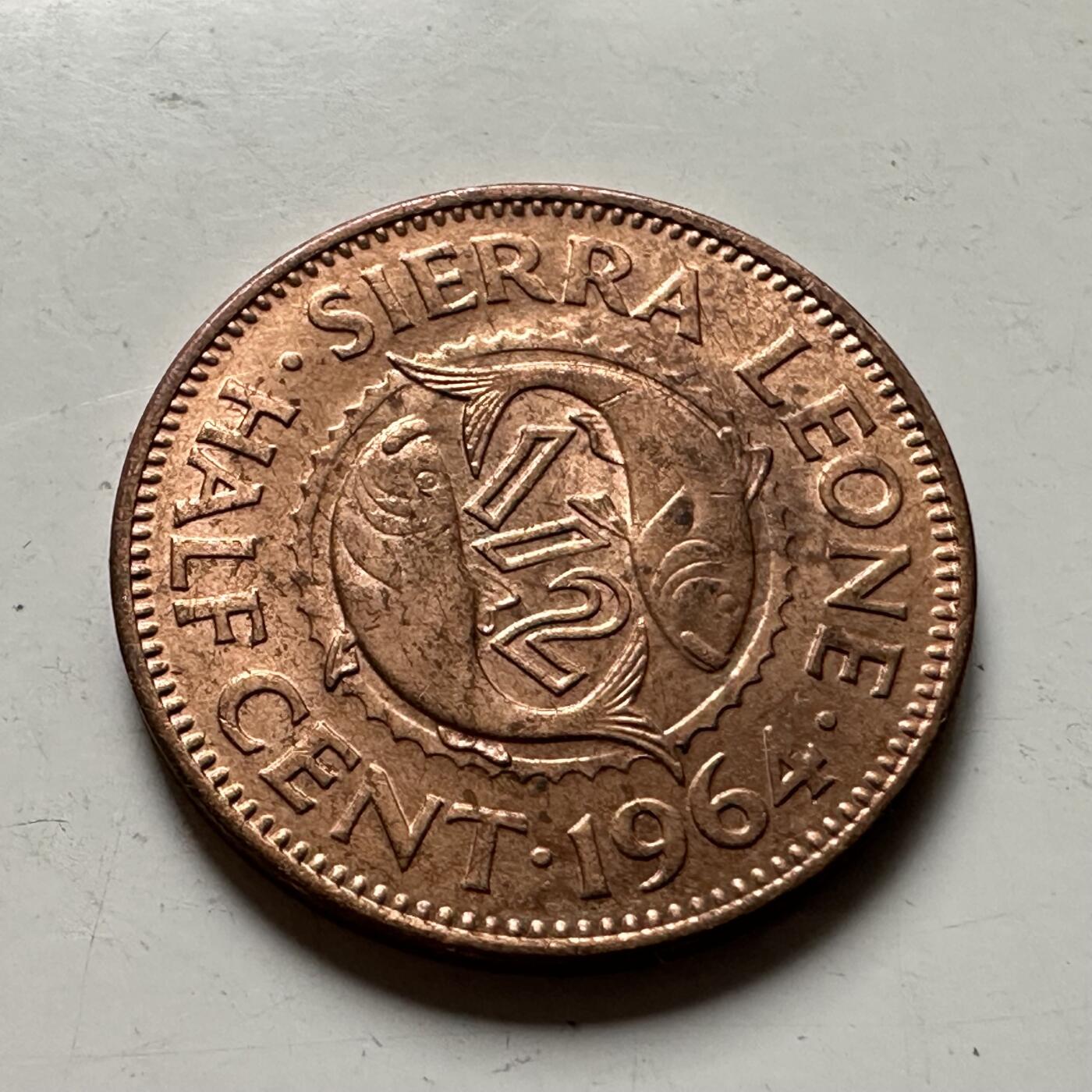 🌹外币初藏🌹🐯2026年第36场   每周二四六晚8️⃣点 接代拍 塞拉利昂1964年1/2分