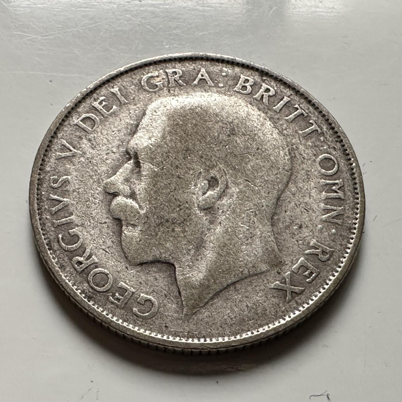 🌹外币初藏🌹🐯2026年第36场   每周二四六晚8️⃣点 接代拍 英国 1926年1先令银币 50%银-5.66g-23.5mm b