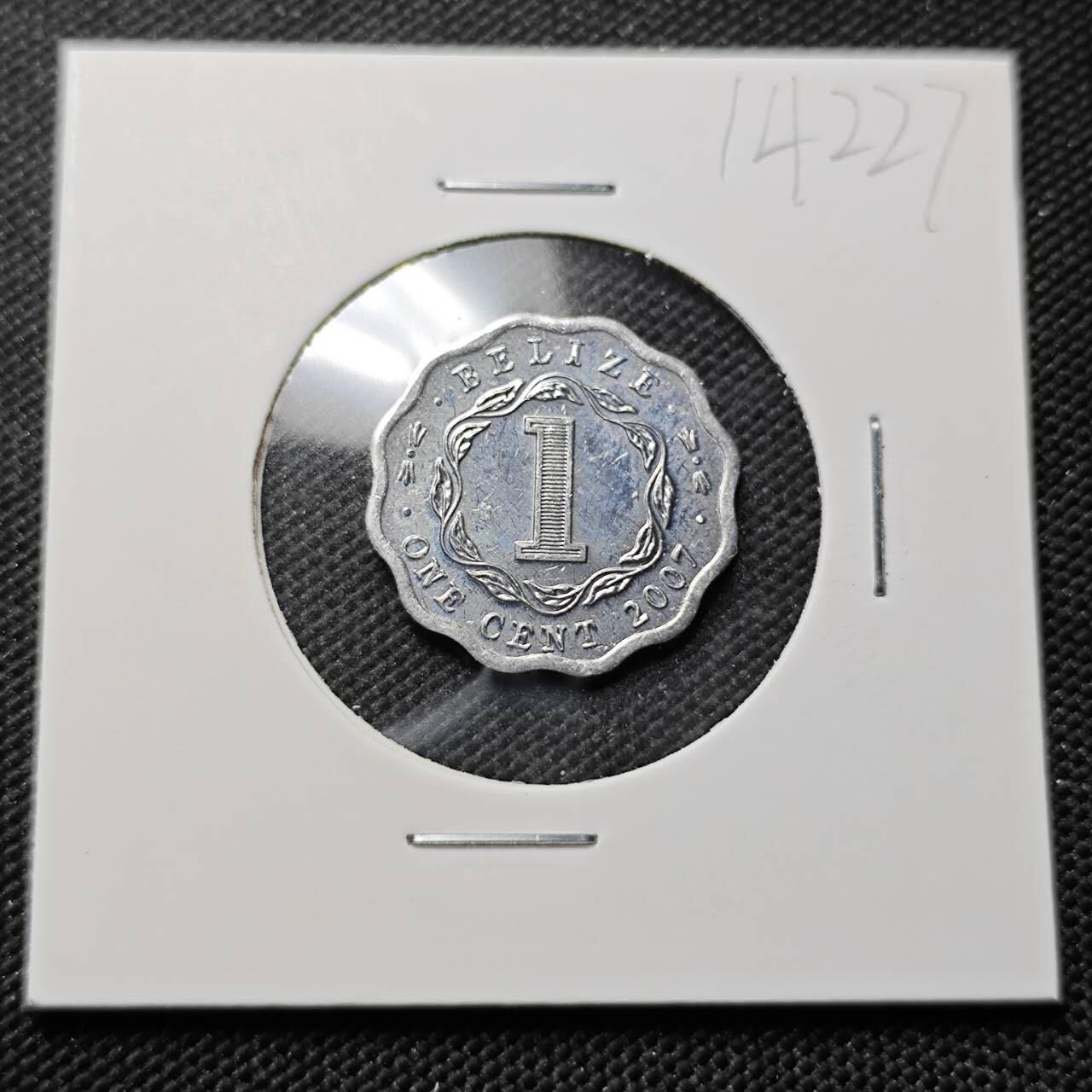 KK钱币收藏小铺  第414期 2月预留时间 周末发货 2007伯利兹1分 