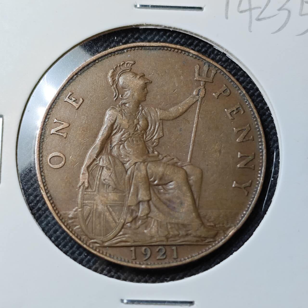 KK钱币收藏小铺  第414期 2月预留时间 周末发货 1921英国1便士 