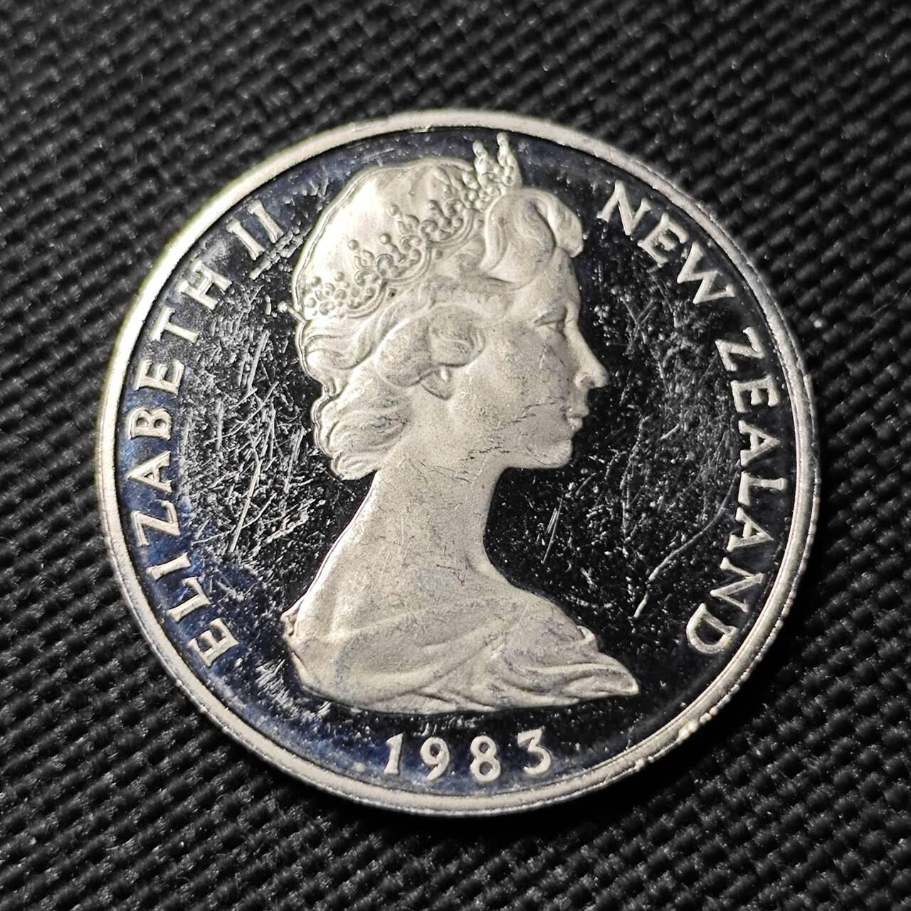 KK钱币收藏小铺  第414期 2月预留时间 周末发货 1983新西兰10分 精制币