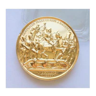 【艺术】法国艺术大章纪念1806年 拿破仑战争+雄鹰高浮雕精制大镀金章 40MM - 【艺术】法国艺术大章纪念1806年 拿破仑战争+雄鹰高浮雕精制大镀金章 40MM