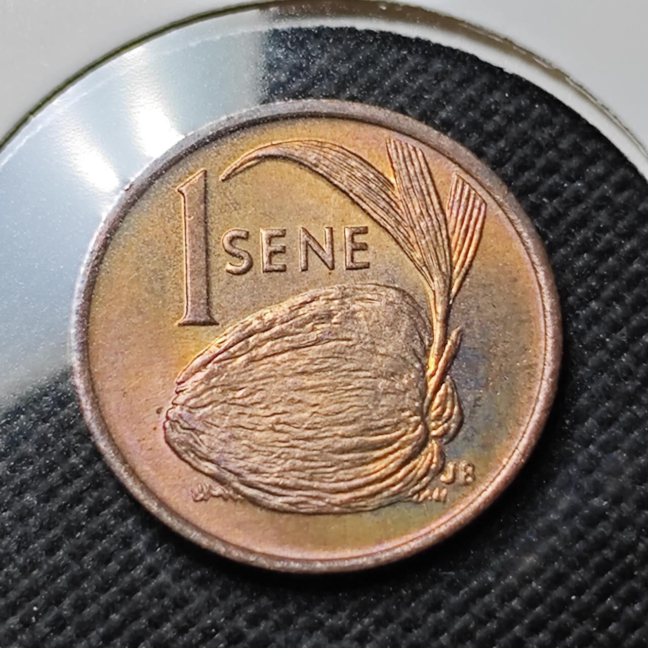 KK钱币收藏小铺  第414期 2月预留时间 周末发货 1974 萨摩亚1分铜币 好品