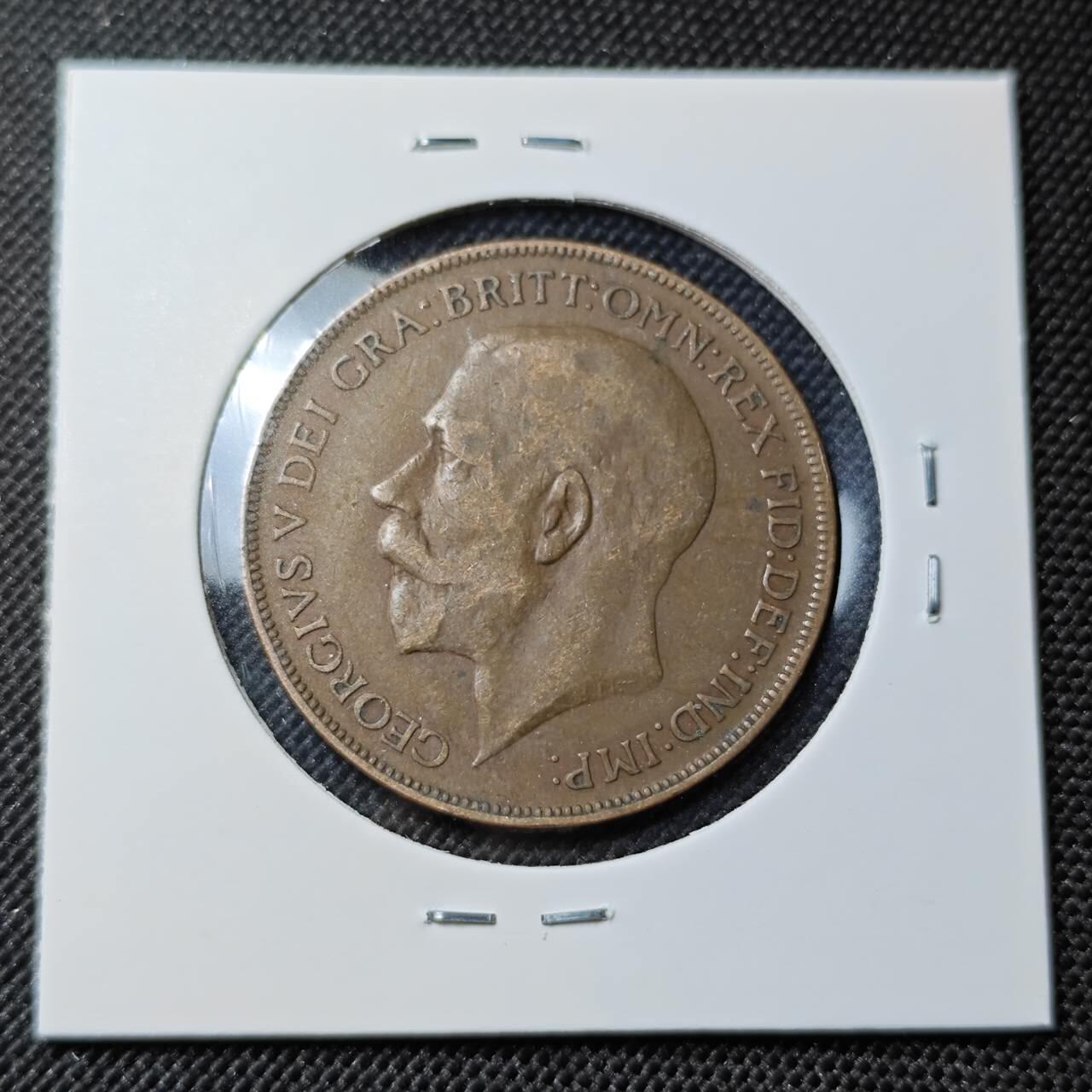 KK钱币收藏小铺  第414期 2月预留时间 周末发货 1921英国1便士 