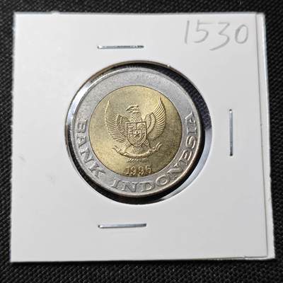 KK钱币收藏小铺  第415期 2月预留时间 周末发货 1996印度尼西亚1000卢比好品