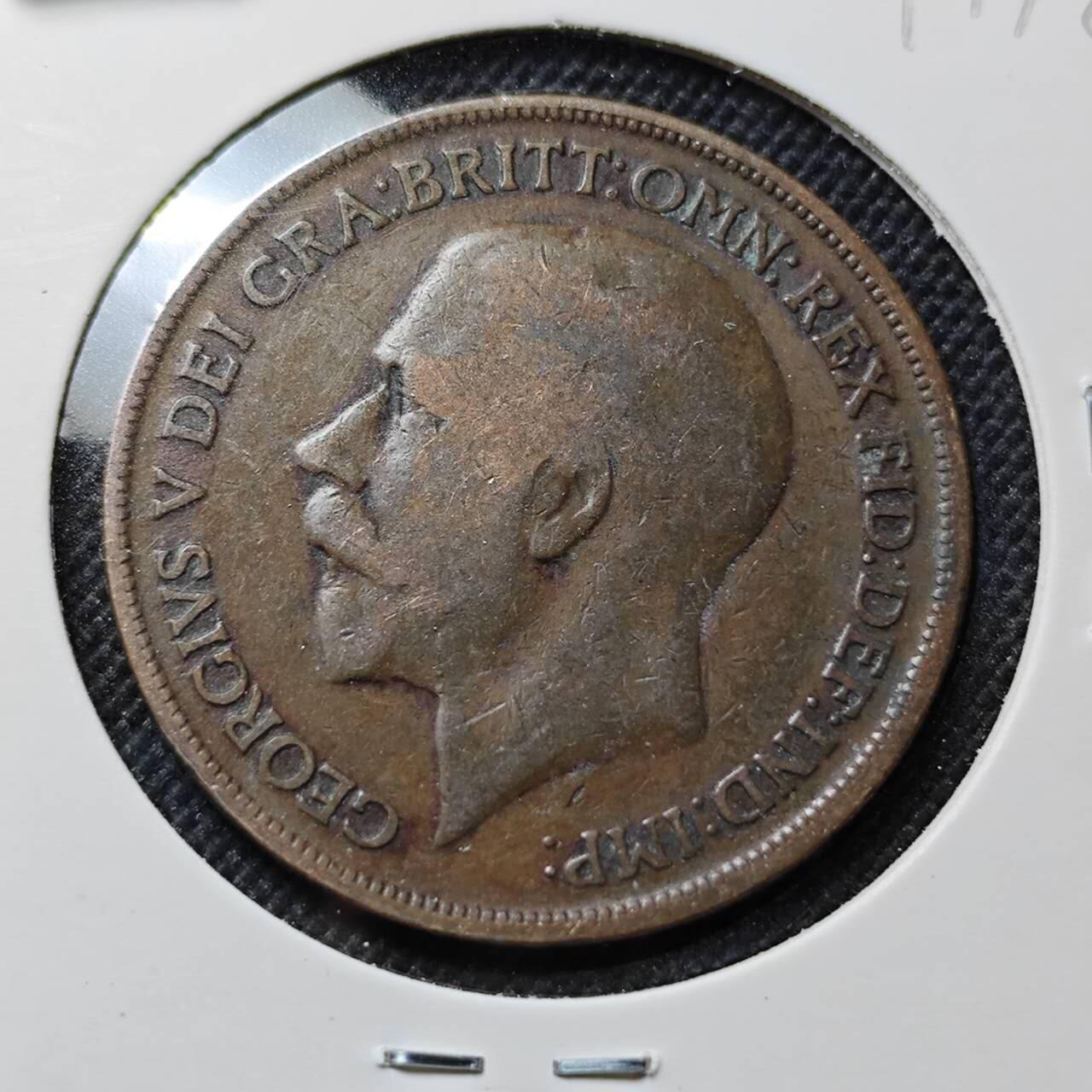 KK钱币收藏小铺  第414期 2月预留时间 周末发货  1918英国1便士