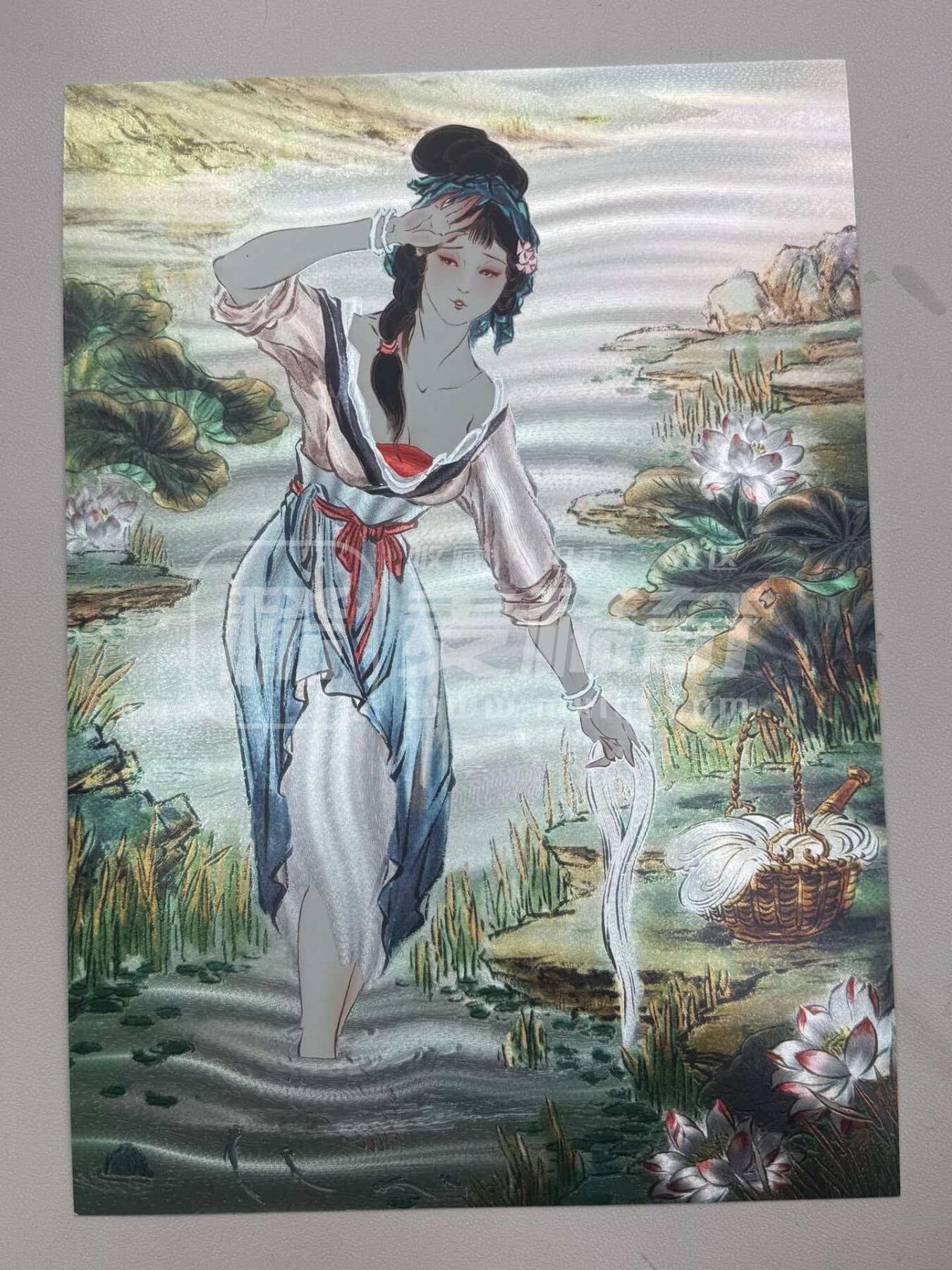 阳大大卡牌拍卖第107期（持续收拍品，周五晚上九点截拍，进群福利早知道） 【A4粗闪】焱卡文化 彫仙 四大美人 貂蝉＋王昭君＋杨玉环＋西施  限编888/888 直播间打榜福利，非常稀缺