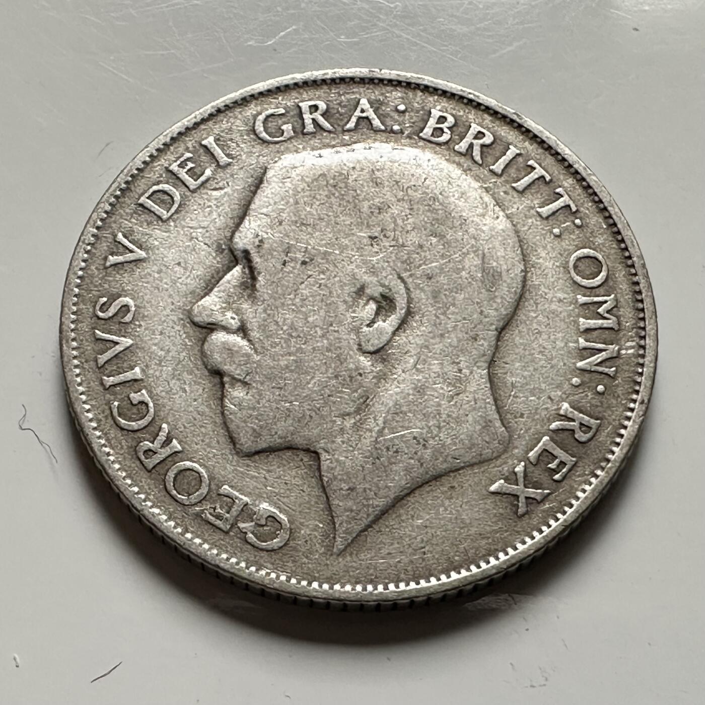 🌹外币初藏🌹🐯2026年第36场   每周二四六晚8️⃣点 接代拍 英国 1921年1先令银币 50%银-5.66g-23.5mm