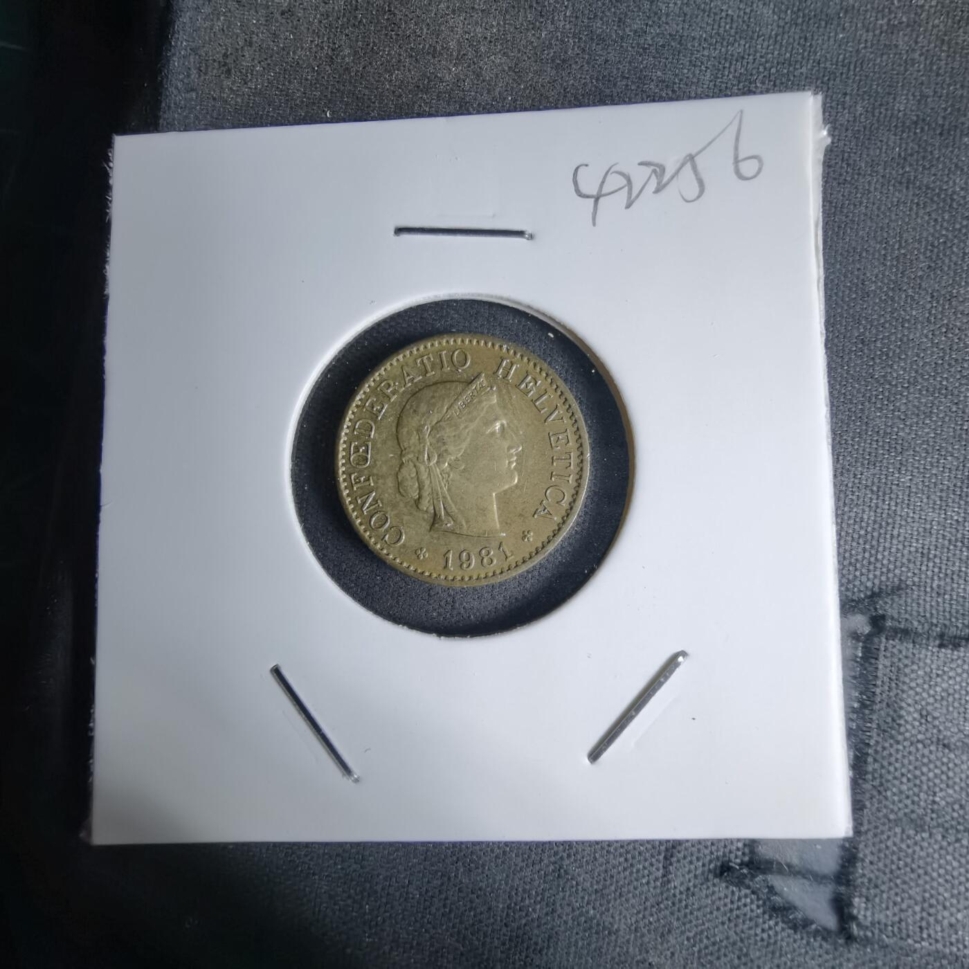 沼泽如烟--第1042场 瑞士1981年五分