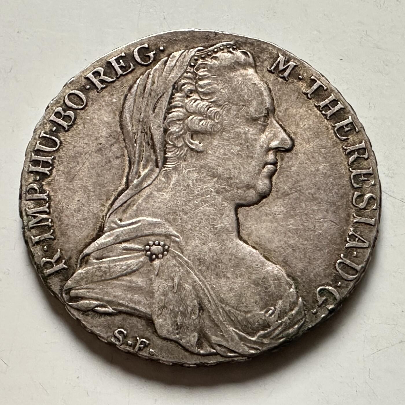 🌹外币初藏🌹🐯2026年第36场   每周二四六晚8️⃣点 接代拍 奥地利 1780年 玛丽亚·特蕾西娅 1泰勒 28.06克-0.833银 贸易银币