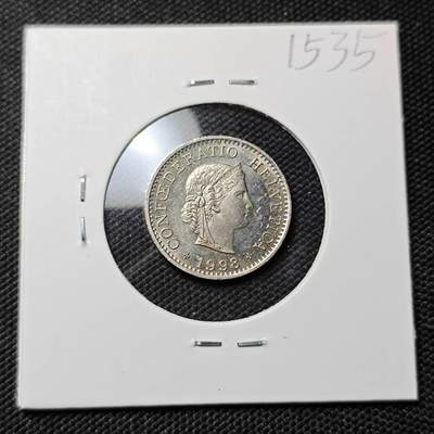 KK钱币收藏小铺  第415期 2月预留时间 周末发货 1998瑞士10分 