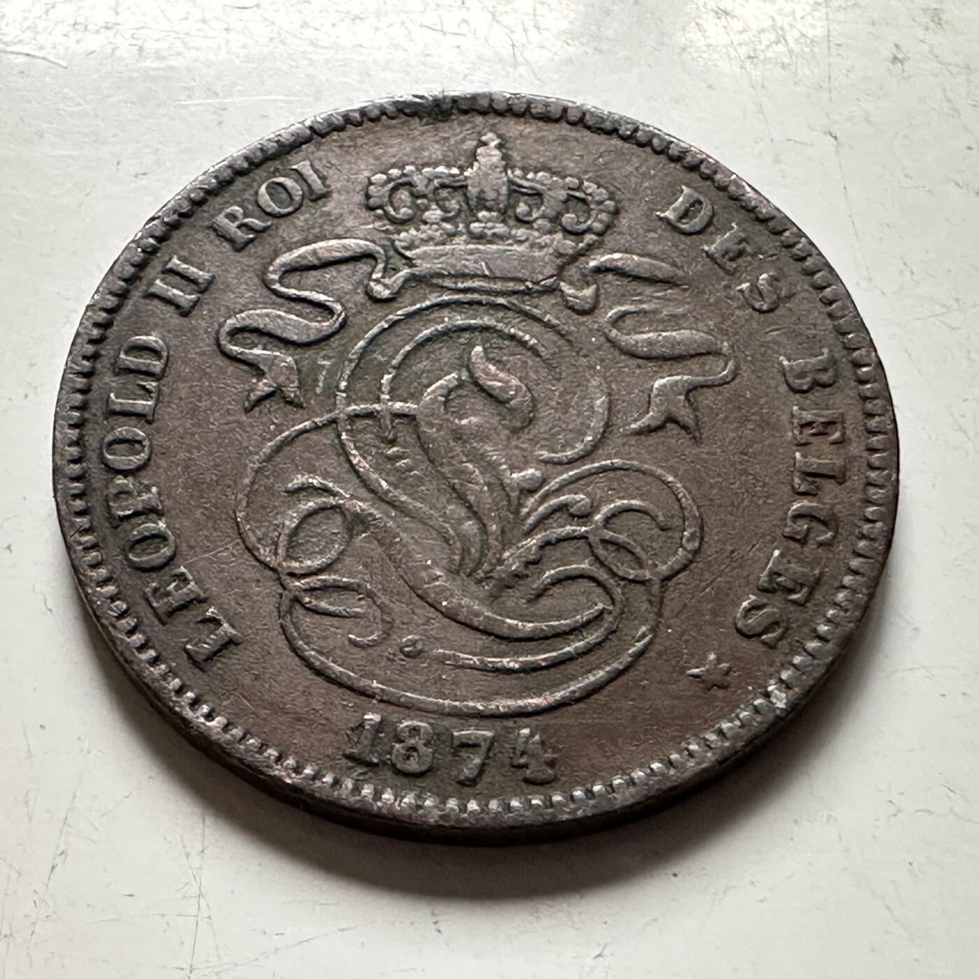 🌹外币初藏🌹🐯2026年第36场   每周二四六晚8️⃣点 接代拍 比利时1874年2分