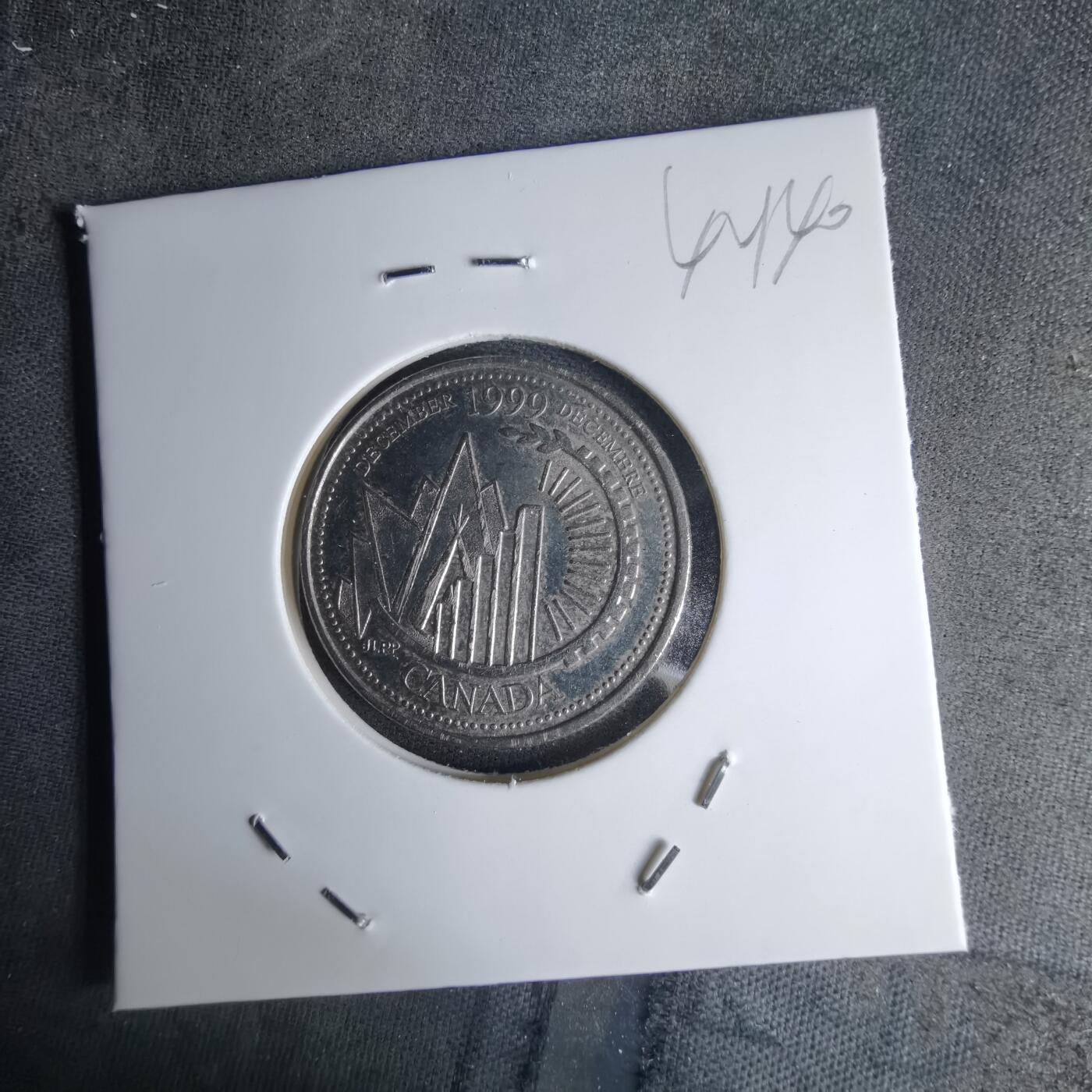 沼泽如烟--第1042场 加拿大1999年25分纪念币