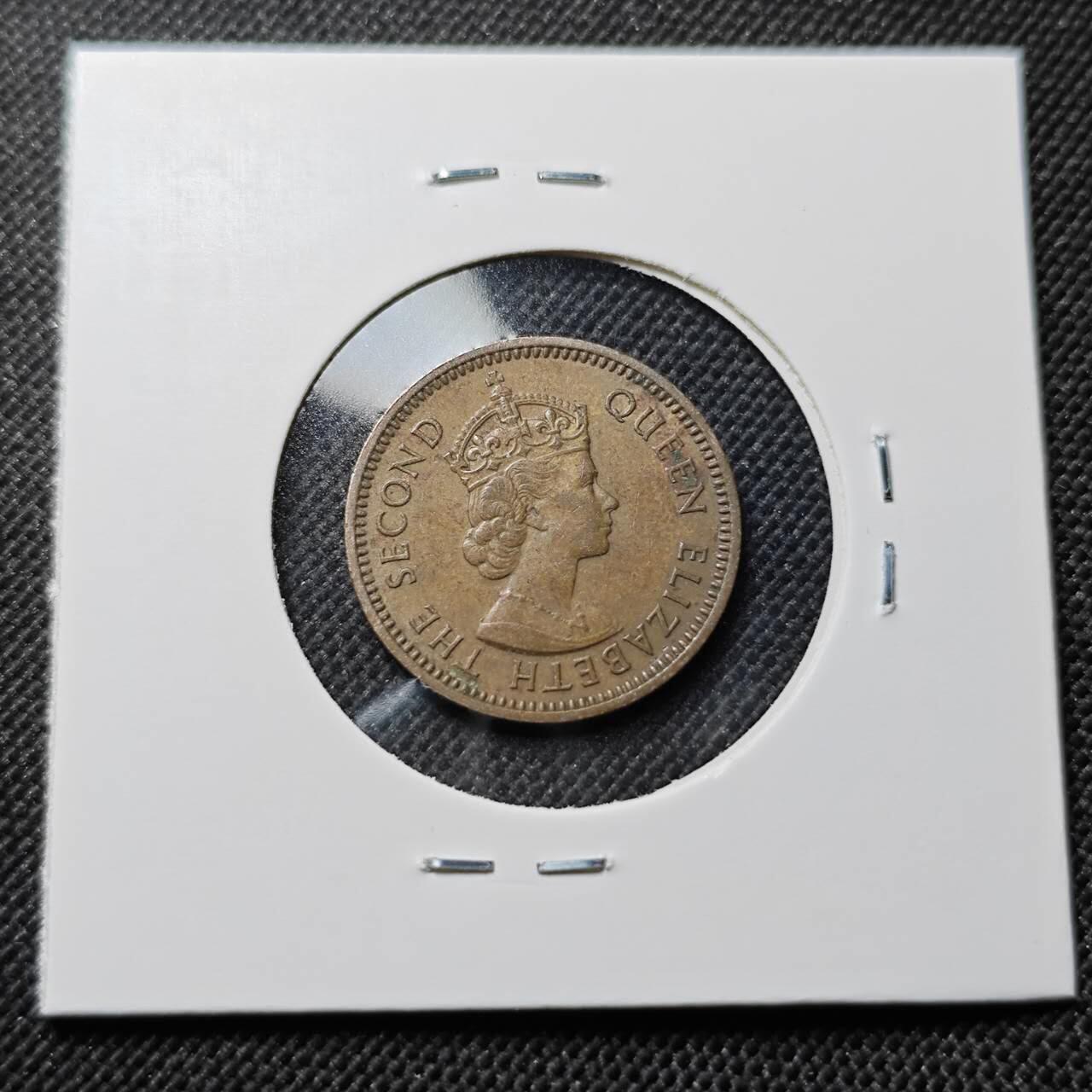 KK钱币收藏小铺  第414期 2月预留时间 周末发货 1955塞浦路斯3米尔 