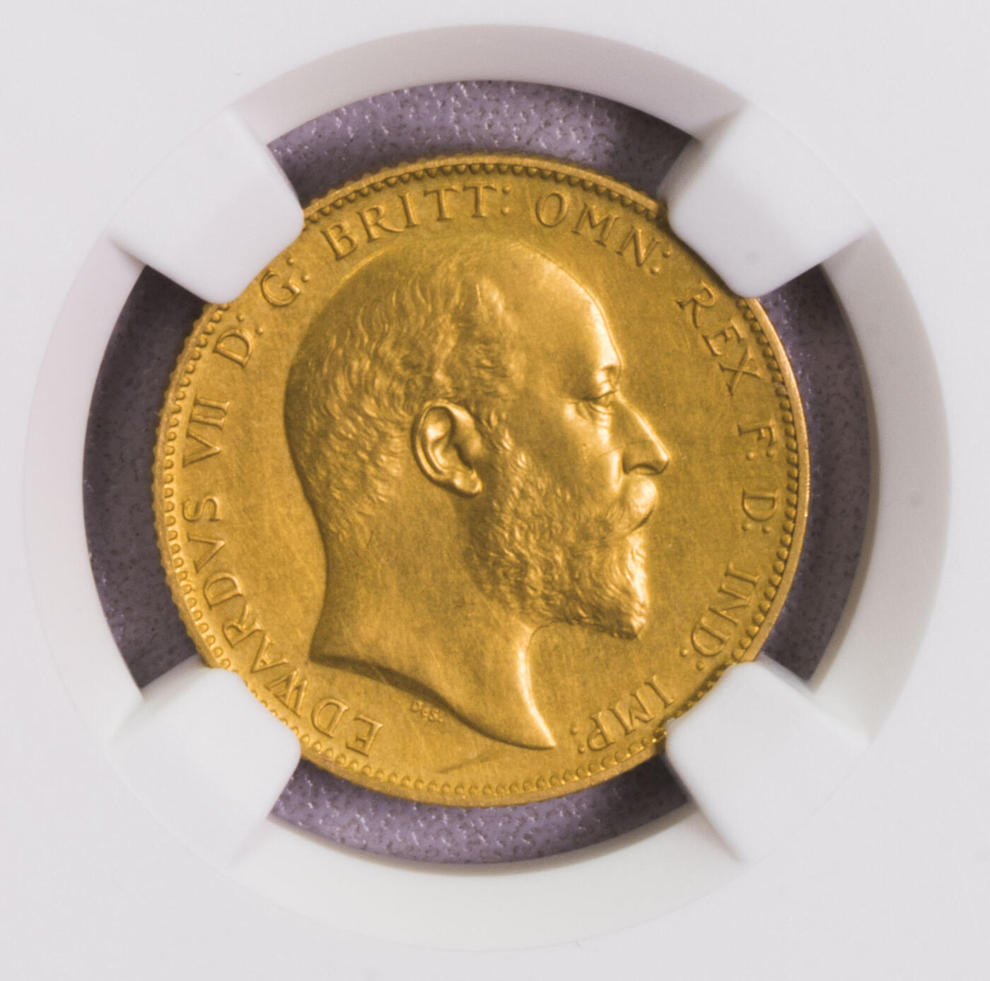 1902英国爱七1/2+1镑金币2枚套 pf