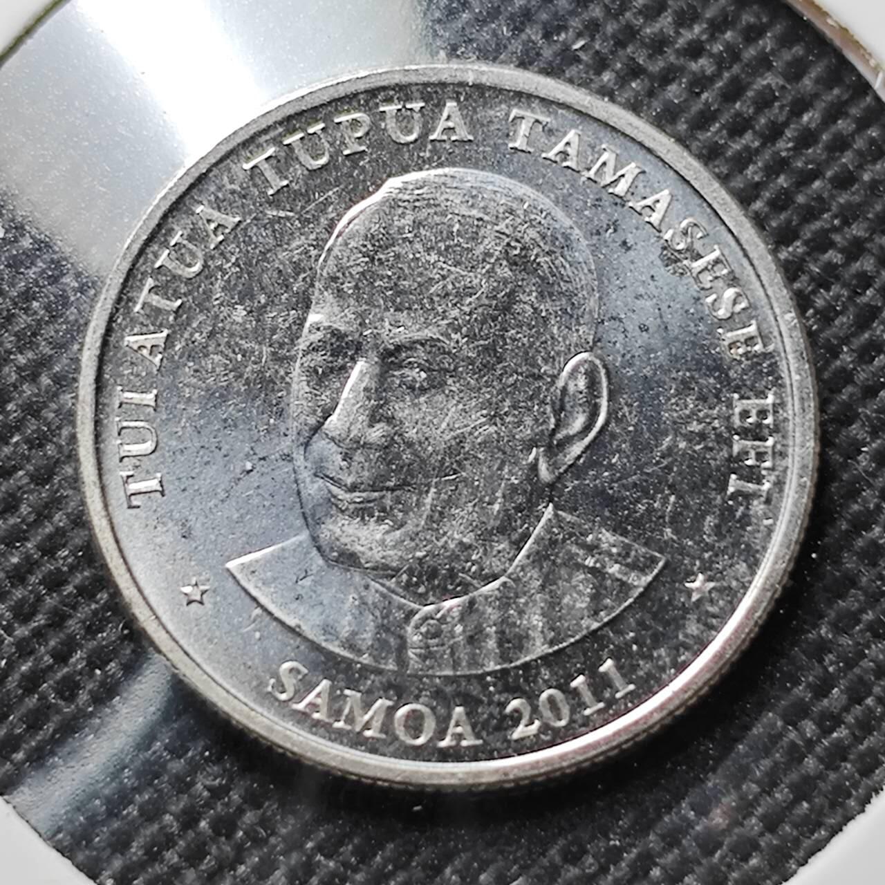 KK钱币收藏小铺  第414期 2月预留时间 周末发货 2011萨摩亚10分 