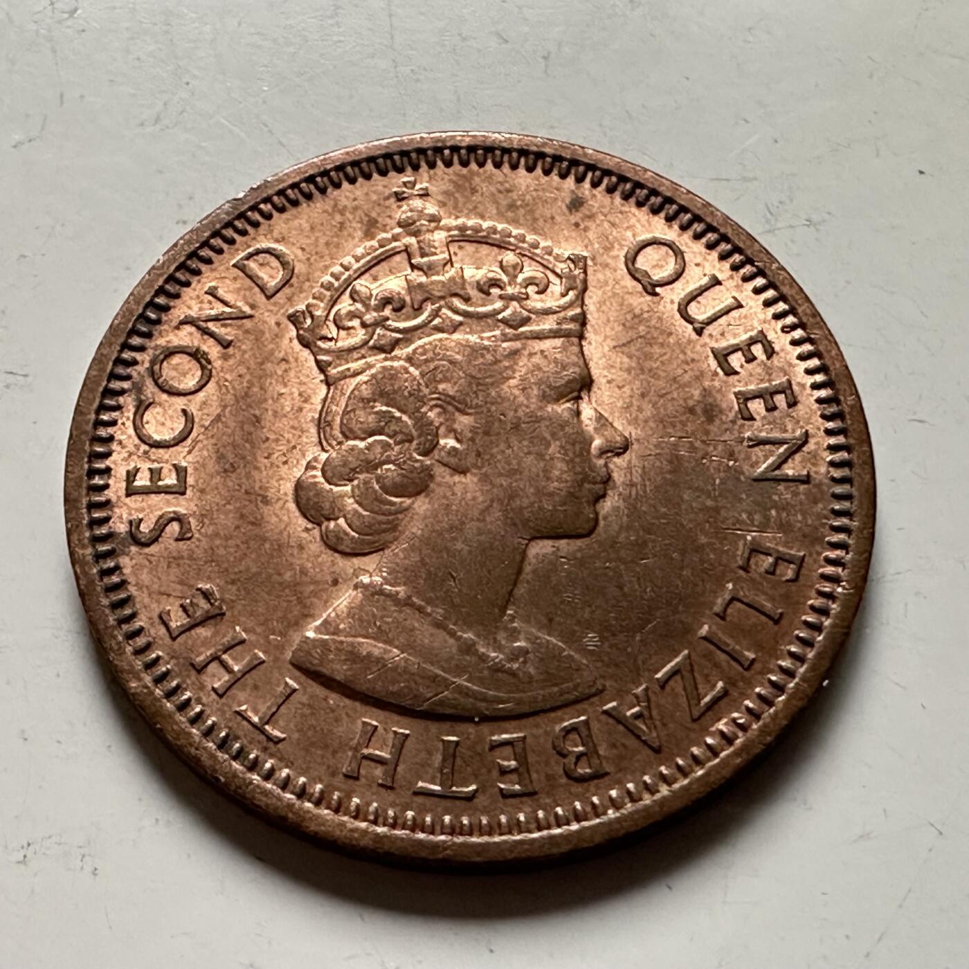 🌹外币初藏🌹🐯2026年第36场   每周二四六晚8️⃣点 接代拍 英属毛里求斯1957年2分