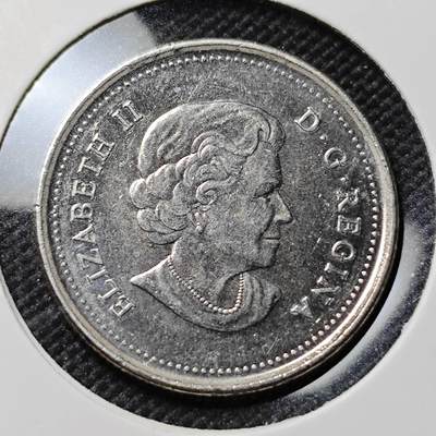 KK钱币收藏小铺  第415期 2月预留时间 周末发货 2011加拿大25分 纪念币