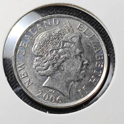 KK钱币收藏小铺  第415期 2月预留时间 周末发货 2006新西兰50分