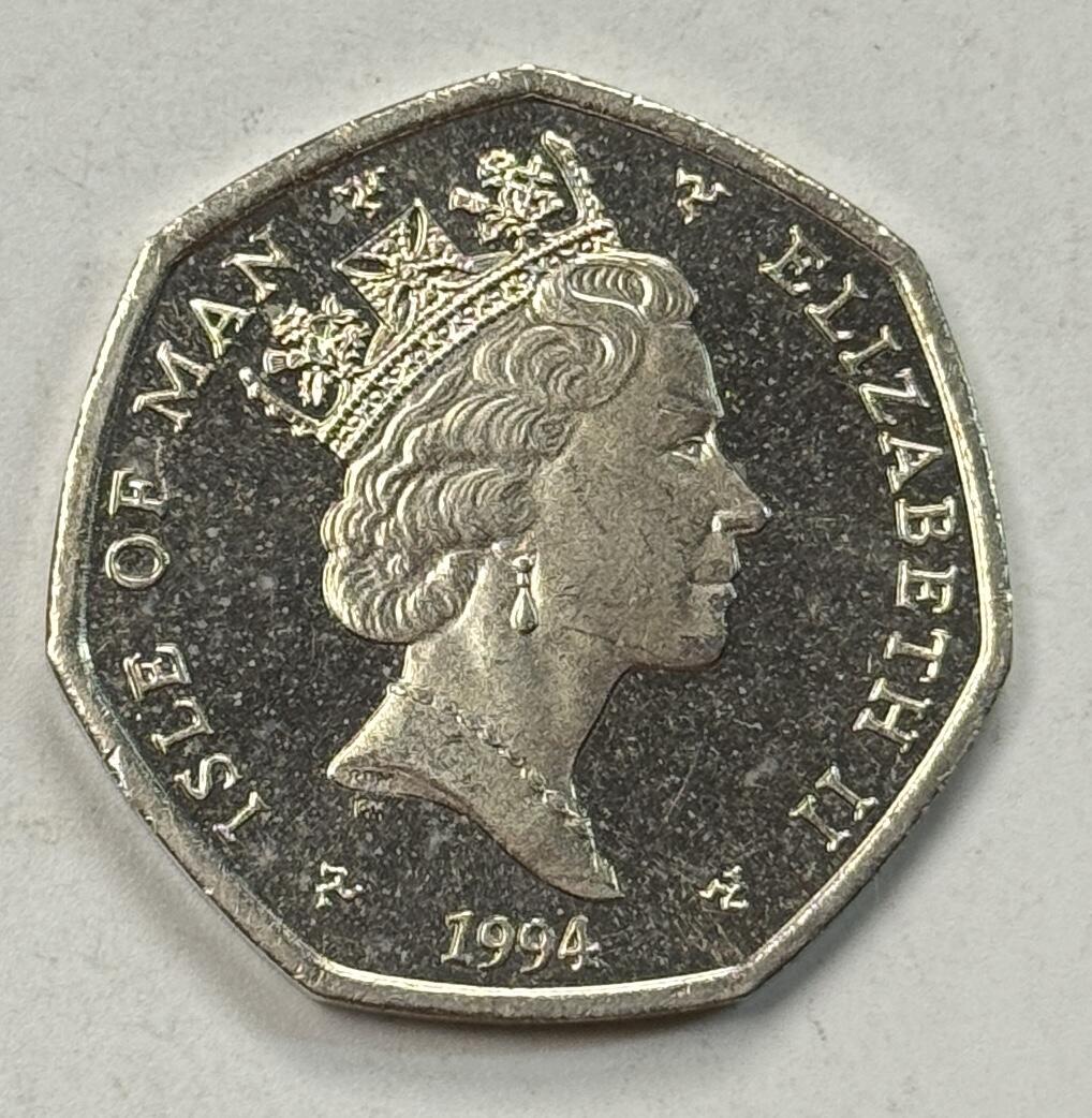 S&S Numismatic世界钱币-拍卖 第125期  马恩岛1994年 圣诞节 50便士纪念币