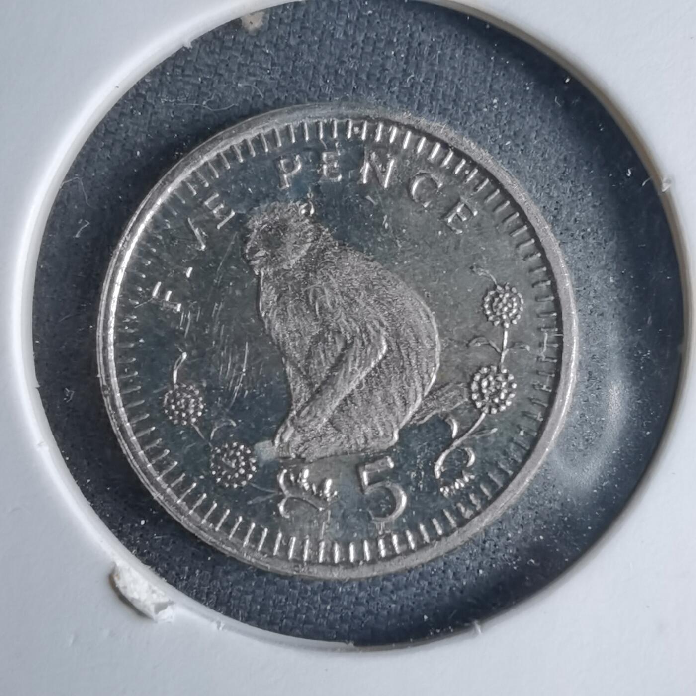 沼泽如烟--第1040场 直布罗陀2000年5便士