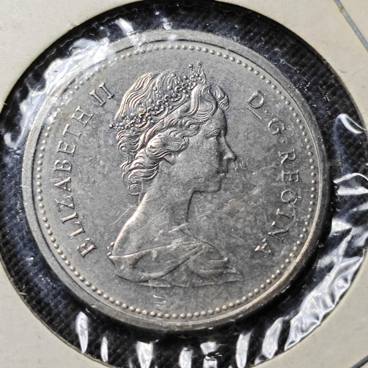 KK钱币收藏小铺  第414期 2月预留时间 周末发货 1976加拿大1元