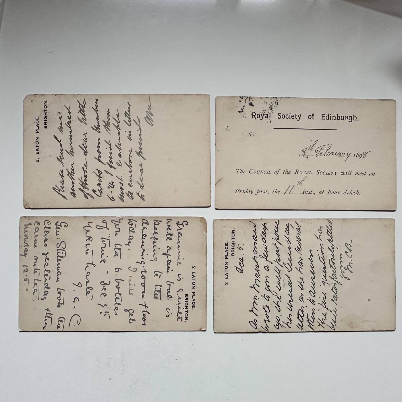 🌹外币初藏🌹🐯2026年第36场   每周二四六晚8️⃣点 接代拍 英国 1898年 维多利亚女王 半便士 预印邮资明信片 4枚 实寄封 现代明信片的鼻祖