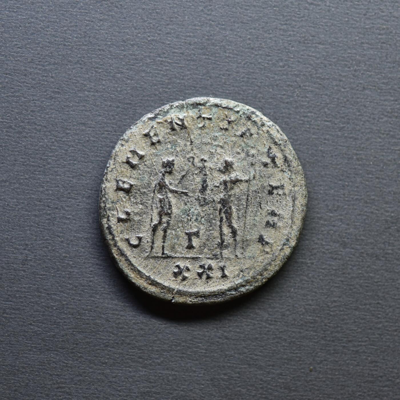 【良泉】4月16日【西方古代打制币】拍卖108件 公元289-290年【古罗马】戴克里先，最后的安敦尼洗银币，2.94克