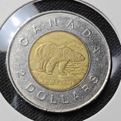 KK钱币收藏小铺  第415期 2月预留时间 周末发货 1996加拿大2元 