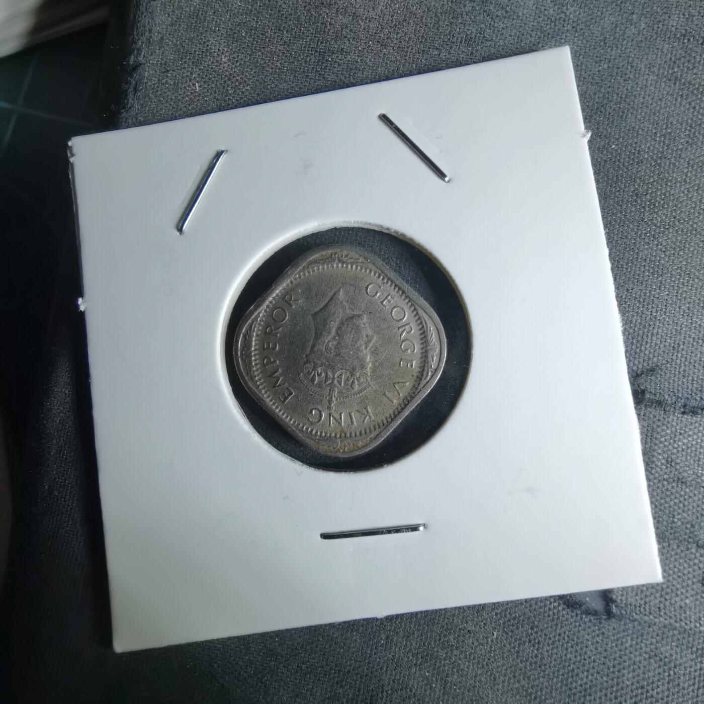 沼泽如烟--第1042场 英属印度1946年二分之一安娜