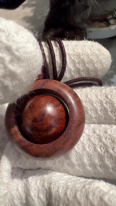 零元拍：海南黄花梨转运珠：33/20MM