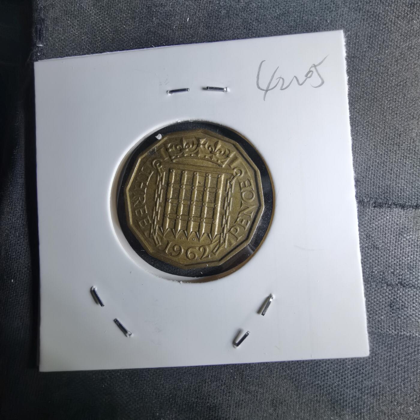 沼泽如烟--第1042场 英国1962年3便士