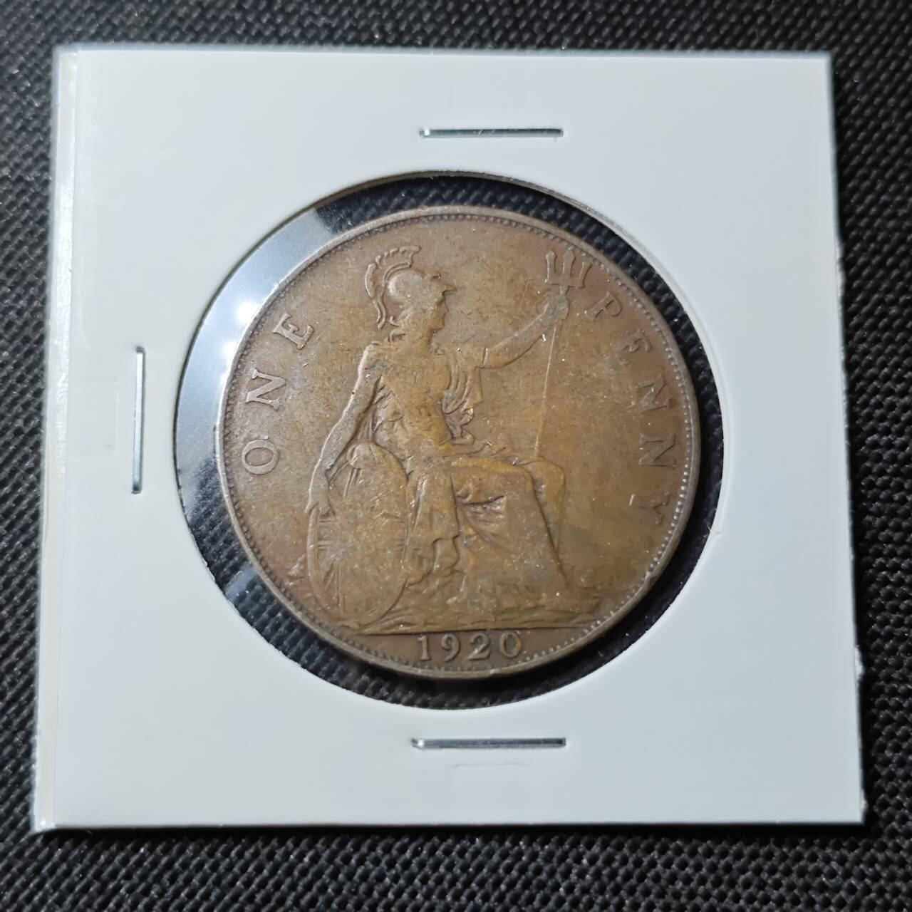 KK钱币收藏小铺  第414期 2月预留时间 周末发货 1920英国1便士 