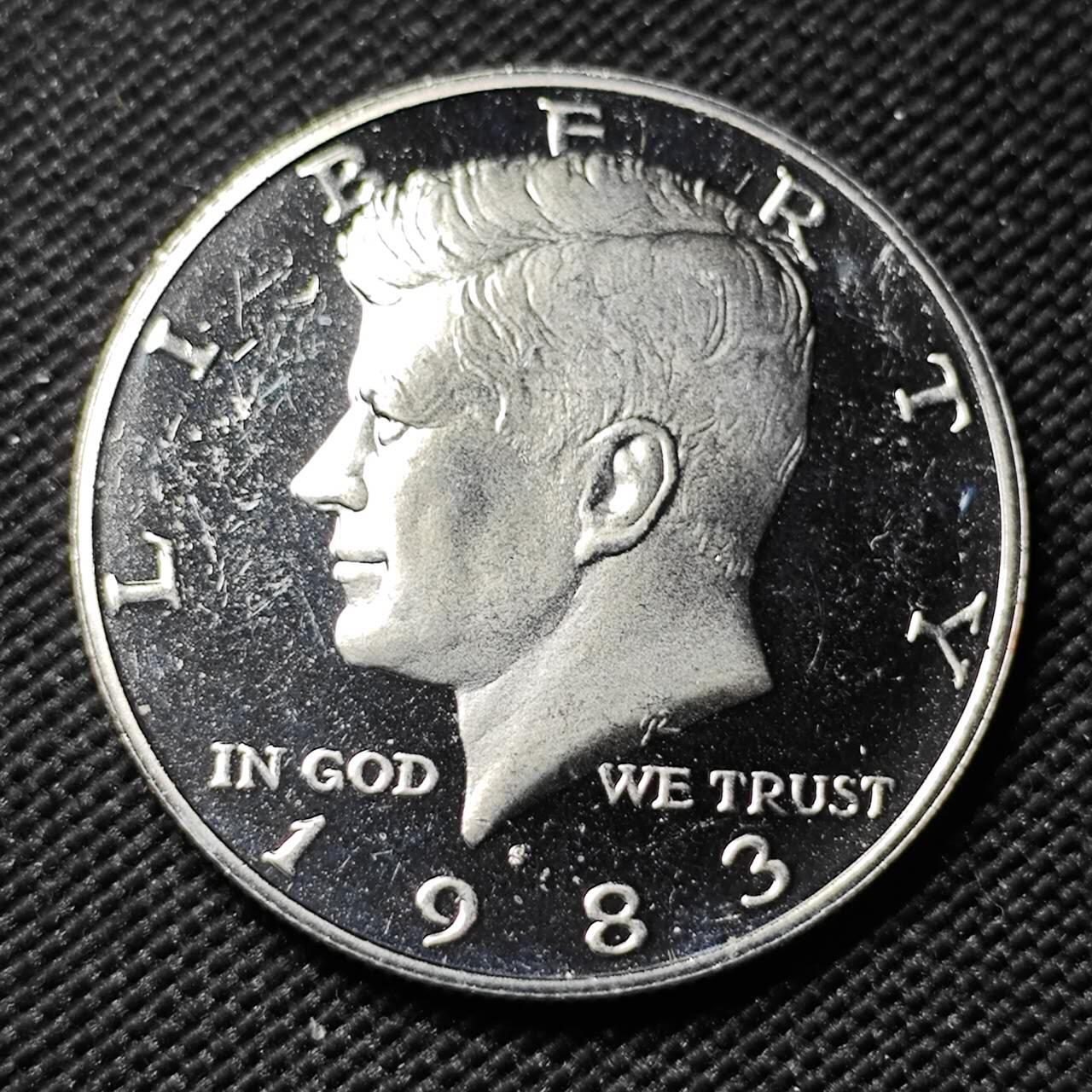 KK钱币收藏小铺  第414期 2月预留时间 周末发货 1983美国50分 精制币